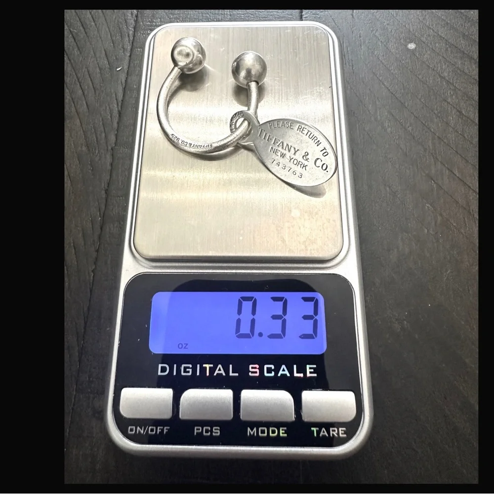 ❌SOLD❌ 💎 Tiffany & Co. Sterling Silver 'RETURN TO TIFFANY' Dog Tag Keyring - Picture 11 of 13